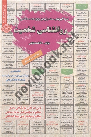 استخدامی روانشناسی شخصیت فاطمه دولتی انتشارات سامان سنجش